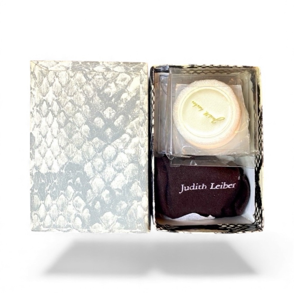 NIB Vintage and Rare Judith Leiber Compact Mirror Swarovski Crystals with Powder